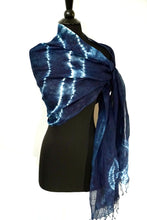 Load image into Gallery viewer, &quot;Andromeda&quot; Indigo cotton wrap