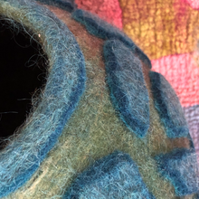 Load image into Gallery viewer, &quot;Aqua Lava&quot; wool vessel