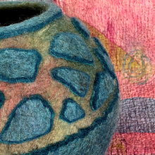 Load image into Gallery viewer, &quot;Aqua Lava&quot; wool vessel