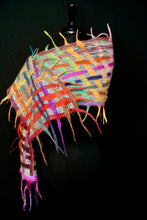 Load image into Gallery viewer, &quot;Boho Luxe&quot; merino and metallic silk organza scarf