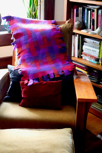 "Candyland" fine Italian merino wool wrap or throw