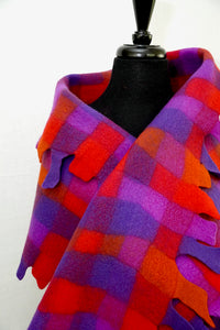 "Candyland" fine Italian merino wool wrap or throw