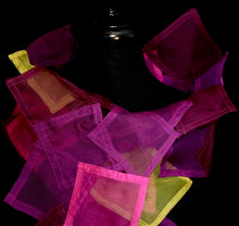 Load image into Gallery viewer, &quot;Square Dance&quot; Bojagi silk organza wrap