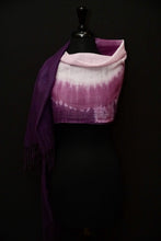 Load image into Gallery viewer, &quot;Heather&quot; Shibori wool wrap