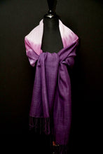 Load image into Gallery viewer, &quot;Heather&quot; Shibori wool wrap