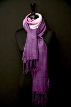 Load image into Gallery viewer, &quot;Heather&quot; Shibori wool wrap