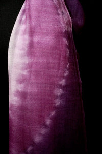 "Heather" Shibori wool wrap