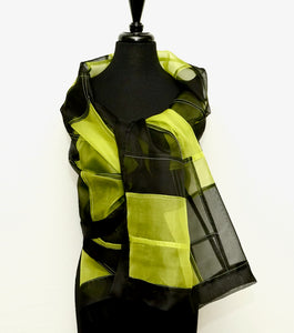 "Eire" Bojagi silk organza wrap