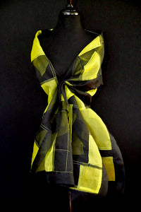 "Eire" Bojagi silk organza wrap