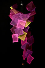 Load image into Gallery viewer, &quot;Square Dance&quot; Bojagi silk organza wrap