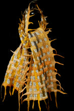 Load image into Gallery viewer, &quot;Goldie Luxe&quot; merino and metallic silk organza scarf