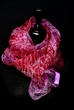 Load image into Gallery viewer, &quot;Holiday Lite II&quot;  Arashi Shibori silk organza gaz scarf