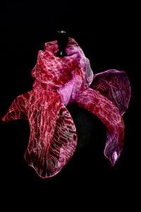 "Holiday Lite II"  Arashi Shibori silk organza gaz scarf