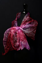 Load image into Gallery viewer, &quot;Holiday Lite II&quot;  Arashi Shibori silk organza gaz scarf