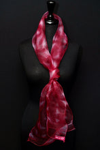Load image into Gallery viewer, &quot;Holiday Lite I&quot; Arashi Shibori silk organza gaz scarf
