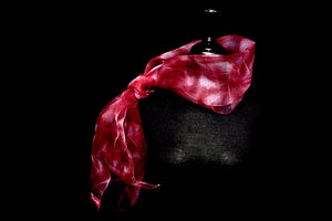 "Holiday Lite I" Arashi Shibori silk organza gaz scarf