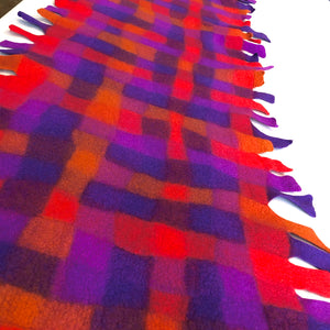 "Candyland" fine Italian merino wool wrap or throw