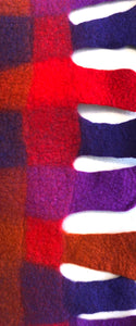 "Candyland" fine Italian merino wool wrap or throw