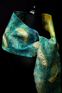 "Kerrera" silk and merino wool scarf