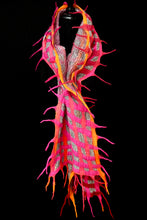 Load image into Gallery viewer, &quot;Lima Luxe&quot; merino and metallic silk organza scarf