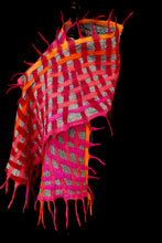 Load image into Gallery viewer, &quot;Lima Luxe&quot; merino and metallic silk organza scarf