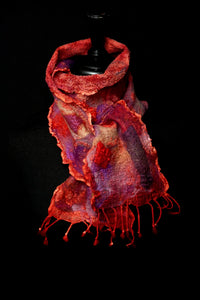 "Maraschino" mini nuno scarf