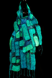 "Maldives" magellan silk & merino scarf
