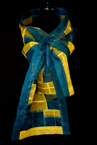 "Malmö" Bojagi silk organza wrap