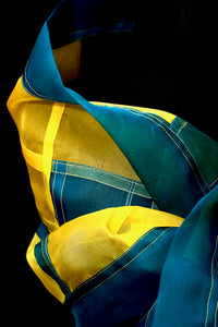 "Malmö" Bojagi silk organza wrap