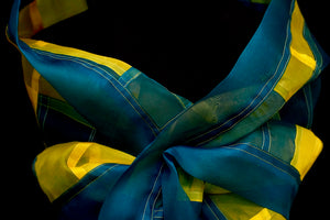 "Malmö" Bojagi silk organza wrap