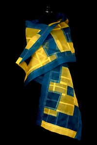 "Malmö" Bojagi silk organza wrap