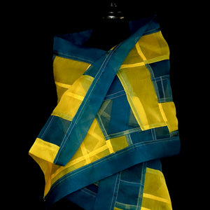 "Malmö" Bojagi silk organza wrap