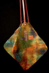 Bag # 1: warm fall colors with oxblood straps