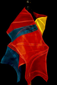 "Rio" Bojagi silk organza wrap
