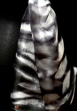 Load image into Gallery viewer, &quot;Savannah&quot; Shibori hand dyed silk organza wrap