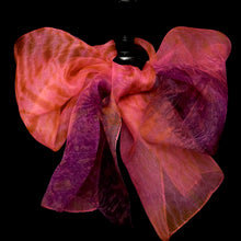 Load image into Gallery viewer, &quot;Holiday!&quot; Arashi Shibori dyed silk organza wrap