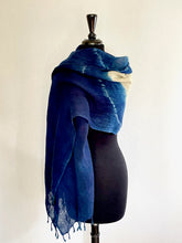 Load image into Gallery viewer, &quot;Tsavo Moon&quot; Indigo linen wrap